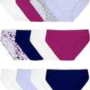 Fruit of the Loom Women's Eversoft Cotton Underwear Multipacks, Tag Free & Breathable,size 6