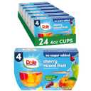 Dole Fruit Bowls Cherry Mixed Fruit, 4oz, 24 Cups