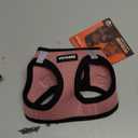 Best Pet Supplies Voyager Step-in Air Harness - All Weather Mesh, Reflective, No Pull Harness for Dogs, Cats - Secure with Hook & Loop Fastener, Buckle, Double D-Rings -Harness (Pink/Black Trim), XXS (Chest: 12 - 13.5")