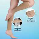 Lin Performance 20-30 mmHg Medical Calf Compression Sleeve for Women and Men Lightweight Footless Socks for Travel Flight Daily Comfort