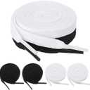 6 Pairs Flat Rope Shoe Laces for Sneakers, 4 Inch Long Flat Athletic Shoelaces Replacement Shoe Laces for A F-1 Shoes Sweatpants Hoodies Shorts Shoes Bags Accessories