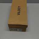 VILOCY Men's Casual Dress Sneakers Lace-Up Oxfords Business Mesh Breathable Walking Shoes Tennis Comfortable (8, White)