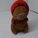 Capybara Plush Cute Capybara Stuffed Animal Kawaii Plush with Strawberry Hat Capybara Gifts Cute Plush Pillow Birthday for Boys Girls 9 Inch