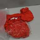 6 Pack Stretch Fabric Table Top Cap Cover, fits 6' Tables, Spandex Table Covers Washable Elastic Universal Rectangle Tablecloth Protector for Indoor Outdoor Party Picnic Wedding, Red, 30" W x 72" L