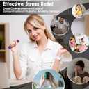 Little Pain Stim Ouchies Fidget Toys for Adults,3D Printed Spiky Pain Stim, Sensory Fidget for Stress & Anxiety Relief, ADHD, Autism,Office Desk Toys (Purple Yellow Blue)