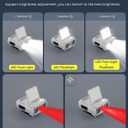 Smiling Shark LED Clip on Cap Light, Headlamp USB Rechargeable Waterproof with 2Type White and Red Light Compact&Portable With Motion Sensor for Camping Running Fishing, LED-Cap-Light-Hat-Rechargeable