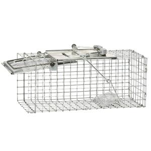 Havahart Easy-Set Catch and Release Small 1-Door Humane Live Animal Trap for Squirrels, Rabbits, Skunks, and Other Small Animals - 1083
