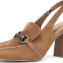 NEWBELLA Women's Pointed Toe Heeled Mules