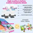 Puzzles for Girls 3-5 Princess Themes(Castle/Ball/Elf, 3 * 20PCS) Puzzle Magnetic Puzzles for Girl 4-6 Travel Activities for Kids, Birthday Presents for Girls 3 4 5 6 Years Old