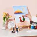 Artkey Acrylic Paint Set, 24 Colors 2 oz/59 ml Acrylic Paint Kit for Professional Artists & Beginners  Craft & Art Supplies for Canvas, Wood, Fabric, Rock, Leather, Ceramic, Glass, Easter Egg