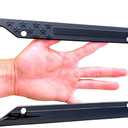 TACTILIAN American Flag License Plate Frame - Subdued 3D Embossed USA Flag in Black Gloss on Matte Finish for Car, Truck or SUV (Gloss on Matte Black)
