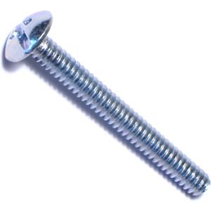 Hard to Find Fastener Combination Truss Head Machine Screws, Durable Steel Fasteners for Home Improvement, DIY, Construction, 6-32 x 1-1/4, Pack of 100