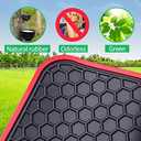 Car Floor Mats Custom Fit for 2018-2024 Chevrolet Chevy Equinox (Not for EV)/2018-2024 GMC Terrain Odorless Washable Rubber All Weather Floor Liners Black