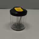 Hionxmga Pill Bottle Organizer with 7 Large Compartments, Pill Dispenser for Travel, Supplement Organizer with Anti-Mixing Design, BPA-Free Pill Container with 20 Pcs Labels, Black