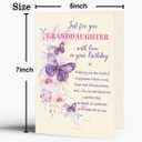 2 x Happy Birthday Card Gift for Granddaughter, Granddaughter Birthday Card Adult