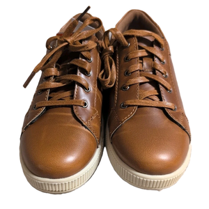 Deer Stags Boys' Kane Dress Fashion Sneaker -Dark Tan/Cream - 2 Little Kid Medium