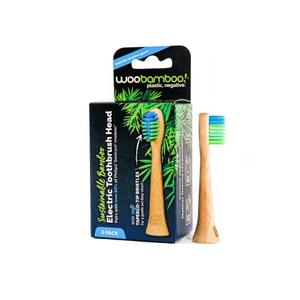 WooBamboo! Electric Toothbrush Replacement Heads, Sustainable BPA-Free Electric Toothbrush Heads, Made from Bamboo, Pack of 6