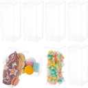 BENECREAT 20PCS PVC Plastic Gift Organiser, 2.75x2.75x7inch Transparent Wedding Gift Boxes for Wedding Birthday Party Chocolates, Sweets, Home Decoration