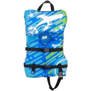 Oceans7 US Coast Guard Approved Infant Life Jacket 8-30 lbs – Type II PFD Flex-Form Chest Personal Flotation Device, Blue/White