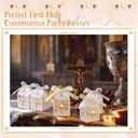 Lewtemi 25 Sets First Communion Favors Baptism Favors Boxes Include Alloy Chalice Charms and White Pearl Paper Favor Boxes for First Communion Baby Showers Church Religious Celebrations Decor Supply