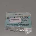 Septic Tank Sign - Adhesive Plaque, Ideal for you restroon, bathroom, toilet, Loo, W.C, printed on a light Foamex board (Light Blue)