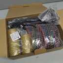 Jumbo C9 Christmas Pathway Lights Outdoor - 8.5 Feet 5 LED C9 Walkway Light, C7 Light Covered Jumbo Multicolor Bulb Christmas Lights Outdoor Decorations for Lawn Holiday Outside Yard Garden (1 Pack)