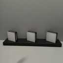 SineRise LED Modern Bathroom Vanity Light Fixtures (3-Light, 24-Inch, Dimmable), Matte Black Modern Acrylic Bathroom Wall Lighting Fixtures Over Mirror (Cool White 6000K)