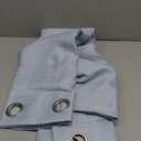 jinchan Blue Linen Textured Curtains 84 Inch Length for Living Room Grommet Top Farmhouse Light Filtering Window Drapes for Bedroom, 2 Panels Heathered Sky Blue