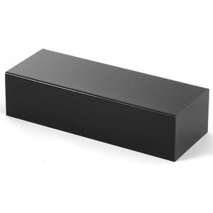 Chunful Black Acrylic Display Box Riser Trophy Base Acrylic Pedestal Stand Block Versatile Trophy Diorama Base and Storage for Photography Props Home Office Decor Showing(16" L X 6" W X 4" H)