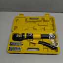 YUZES Hydraulic Crimping Tool 10 Tons, 12 AWG to 2/0 Battery Cable Crimper Tool with 9 Dies, Easy to Operate Hydraulic Wire Crimping Tool Kit for Wire Rope, Battery Cable Ends Ring Terminals