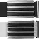 adidas mens 3-stripes Tour Belt (Gray)