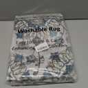 Floral Animal Entryway Rug 2x3, Black Small Area Rug Non-Slip Washable Low-Pile Ultra Thin Kitchen Rug Flower Print Floor Mat for Entrance, Bedroom, Bathroom, Indoor Door Carpet for Home