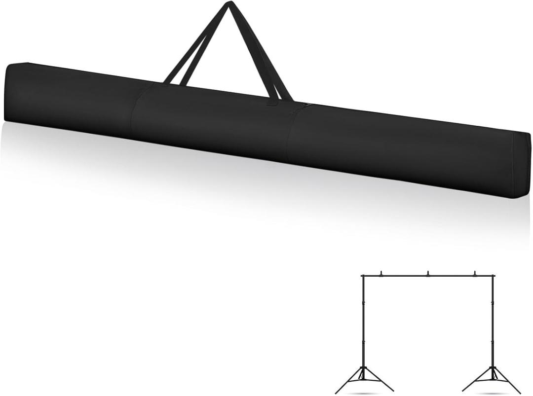 8 ft Pipe and Pole Drape Carrying Bag Portable Backdrop Stand Pipe Black Backdrop Carrying Bag Package Upright Crossbar Pole Package for Drape Kits