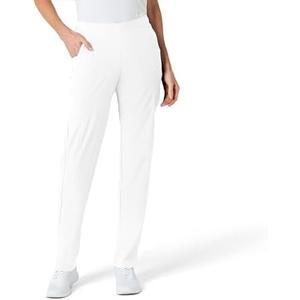 WINK Scrubs for Women, W123, Flat Front Cargo Pants with inside webbed Drawstring and 8 Pockets, Medium