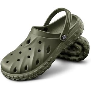 BULLIANT Men Clogs,Comfortable Mules Sandals for Men Women Cushioned Footbed Arch Support-EVA Ligthweight.42