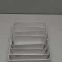 Black Matte Metal Display Stand,8 Pcs 2 Set Display Risers, Metal Rectangular Display Shelf for Showcase, Dessert, Toys, Perfume (8Pcs-Black, L7''x8''x9'')