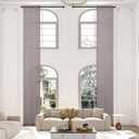 Extra Long Sheer Curtains, Light Filtering Grommet High Ceiling Drapes, 2 Story Curtains for Living Room and Loft(1 Panel, Brown, 52"x168")