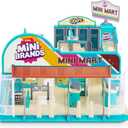 Mini Brands Retro Mini Mart with 5 Minis, Playset, by ZURU Real Miniature Collectible Store for Kids, Role Play, and Display