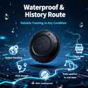 Mini GPS Tracker for Vehicles, Cars, Kids, Pets & Personal Items | Real-Time Tracking | No Monthly Fee or Subscription | Magnetic GPS Device with Long Standby, App Control & Waterproof Design