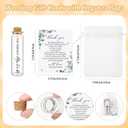 100 Sets Wedding Party Favors for Guests Bulk Including Mini Heart Shaped Candles and Empty Matches Jars with Cork Top Thank You Cards and Organza Bags for Wedding Bridal Shower Party Souvenir