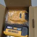 2-Pack 8.0Ah Replacement for Dewalt 20V Max Battery, Compatible with 20 Volt Dewalt Batteries Cordless Power Tools DCB206 DCB201 DCB203 DCB205 DCB204 DCB207, Lithium Ion Battery, LED Indicator