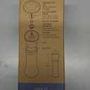 Home EC Premium Stainless Steel Sea Salt and Pepper Grinder Set of 2 - Adjustable Ceramic - Tall Glass Salt and Pepper Shakers - Kitchen Spice Mill W/Funnel & EBook