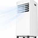 Coolblus 12000 BTU Portable Air Conditioners, 3-in-1 AC Unit Cools Up to 550 Sq.Ft. with Remote Control/Smart Sleep Mode/24Hrs Timer/Window Installation Kit & Filter Cleaning Brush, White-12000BTU