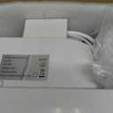 Bathroom Exhaust Fan with Light, 120 CFM Quiet Ventilation Fan with 6200K 12W LED Light 1.0 Sones Low Noise, 4 Inch Duct Quiet Square Ceiling Mount Vent Fan for Shower, Bathroom, Office, Home (White)