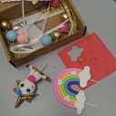 29 PCS Unicorn Cake Topper, Unicorn Rainbow Cake Decorations with Rainbow Stars Unicorn Balls Happy Birthday Cake Decorations for Boys Girls Kids Birthday Party Baby Shower Supplies (Star)