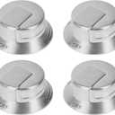 4 Pcs 318569904 Cooktop Burner Control Knob Replacement for Frigidaire Electrolux Gas Range Burner Stove Knob, Replace 3514026 AP5809436 PS9495257 EAP9495257, EW30GC5 EW30GC6
