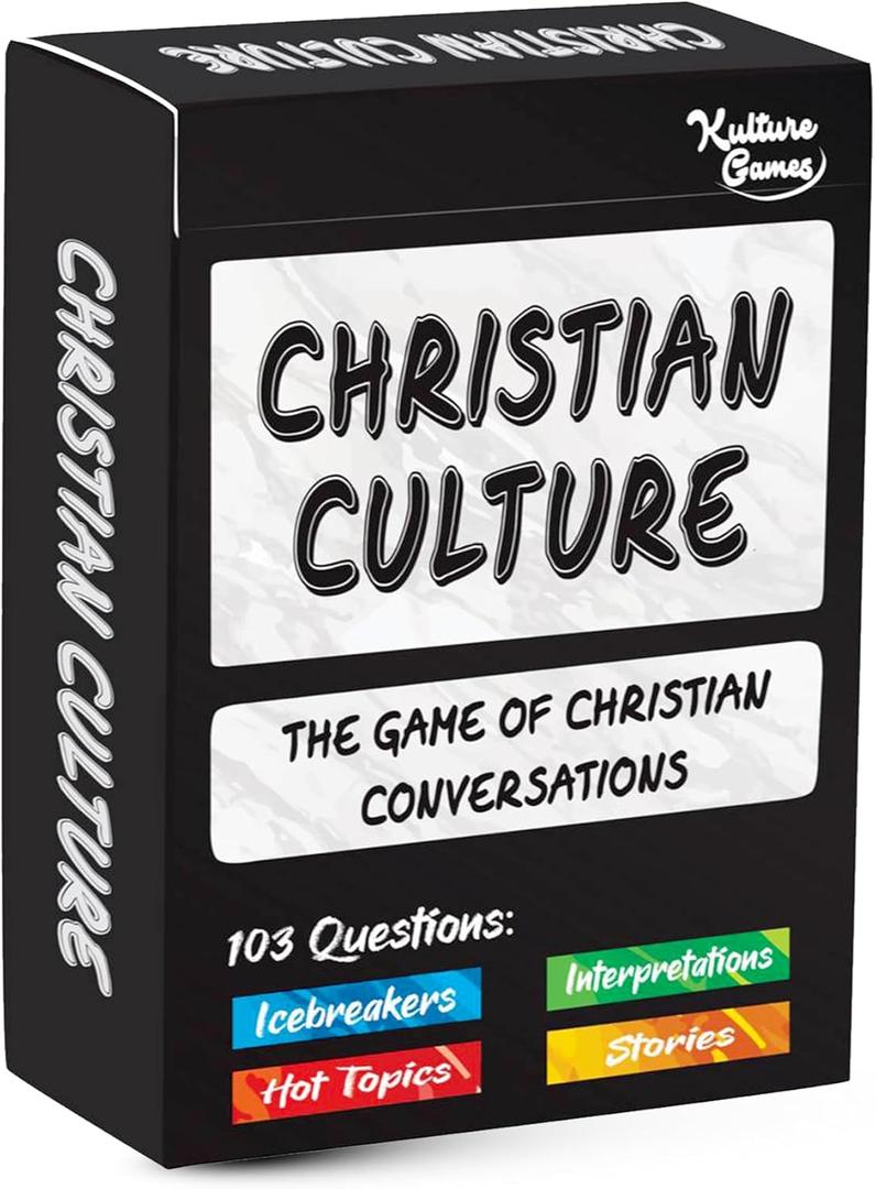 Kulture Games Christian Culture - The Game of Conversations - Fun & Thought Provoking Starters About God, Christianity & Life - Cards for Bible Study or Youth Groups