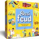 Desi Feud Board Game | Ultimate Survey Gameshow | Fun for Friends & Family | Great for House Party, Gifting & Road Trips | Easy to Play
