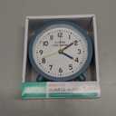 La Crosse Clock Co. 4.4" Analog Quartz Alarm Clock - Teal