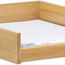 Letter Tray - Paper Organizer for Office Desk, Document Holder Desk Organization for Magazine File Folder Mail & Bill, Stackable Paper Trays - Natural